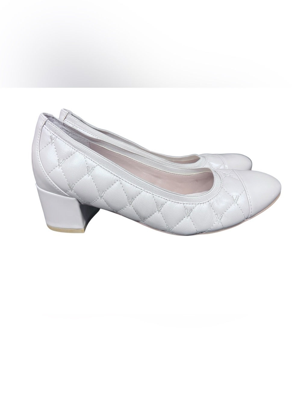 Vionic Nude Quilted Pumps Olympia Ruby Heels